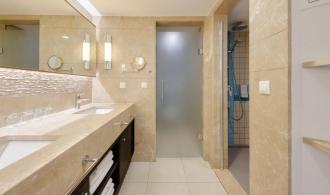 Pamfilya Double Room Economy Badezimmer