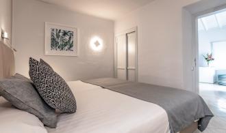 Juniorsuite im Bungalow Bett