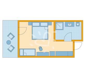 Zimmerskizze Djerba Bestpreis-Zimmer