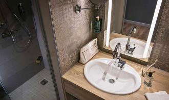 Fleesensee Double Room Economy Badezimmer