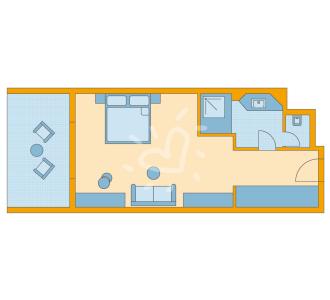 Zimmerskizze Agadir Double Room Economy