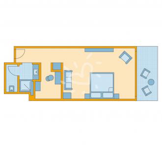 Zimmerskizze Doppelzimmer