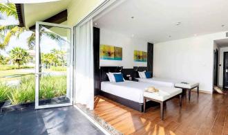 Doppelzimmer mit Gartenblick