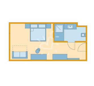 Zimmerskizze Fieberbrunn Double Room Economy