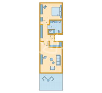 Zimmerskizze Rocca Nettuno Juniorsuite