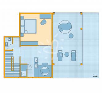 Zimmerskizze Daidalos Suite Deluxe Sea View 2. Etage