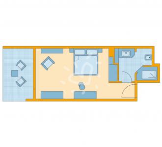 Zimmerskizze Double Room Classic