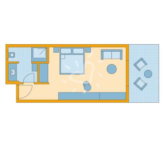 Zimmerskizze Esquinzo Playa Double Room Classic