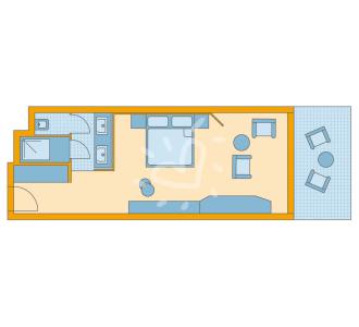 Zimmerskizze Jandia Playa Double Room Superior Torre