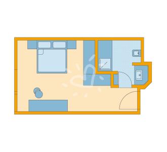 Zimmerskizze Landskron Single with Child Double Room Classic
