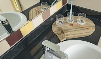 Camyuva Double Room Economy Badezimmer