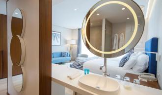 Cala Serena Double Room Deluxe Badezimmer